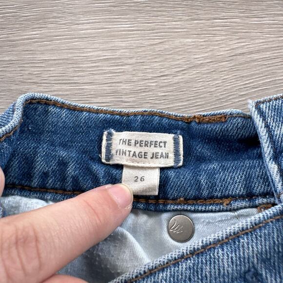 MADEWELL The Perfect Vintage Jean Parnell Wash Stretch Denim Size 26 Distressed - Picture 6 of 10